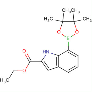 Ethyl 7-(4,4,5,5-tetramethyl-1,3,2-dioxaborolan-2-yl)-1h-indole-2-carboxylate Structure,919119-62-3Structure