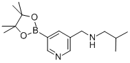 3-Pyridinemethanamine, n-(2-methylpropyl)-5-(4,4,5,5-tetramethyl-1,3,2-dioxaborolan-2-yl)- Structure,919347-20-9Structure