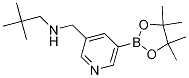 3-Pyridinemethanamine, n-(2,2-dimethylpropyl)-5-(4,4,5,5-tetramethyl-1,3,2-dioxaborolan-2-yl)- Structure,919347-21-0Structure