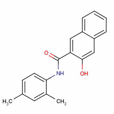 2,4-Dimethyl-2-hydroxy-3-naphthoylanilide Structure,92-75-1Structure