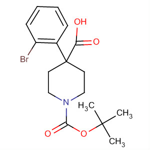 N-boc-4-(2-bromophenyl)-piperidine-4-carboxylic acid Structure,920023-52-5Structure