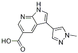 1H-pyrrolo[2,3-b]pyridine-5-carboxylic acid, 3-(1-methyl-1h-pyrazol-4-yl)- Structure,923584-13-8Structure