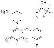 2-[[6-[(3R)-3-氨基-1-哌啶基]-3,4-二氫-3-甲基-2,4-二氧代-1(2H)-嘧啶]甲基]-4-氟苯甲腈三氟乙酸結(jié)構(gòu)式_928201-45-0結(jié)構(gòu)式