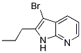 1H-pyrrolo[2,3-b]pyridine, 3-bromo-2-propyl- Structure,934619-83-7Structure