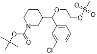 (R)-tert-butyl 3-((r)-(3-chlorophenyl)(2-(methylsulfonyloxy)ethoxy)methyl)piperidine-1-carboxylate Structure,942145-04-2Structure