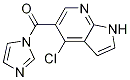 (4-Chloro-1h-pyrrolo[2,3-b]pyridin-5-yl)-1h-imidazol-1-yl-methanone Structure,944123-49-3Structure