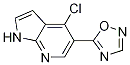 1H-pyrrolo[2,3-b]pyridine, 4-chloro-5-(1,2,4-oxadiazol-5-yl)- Structure,944123-98-2Structure