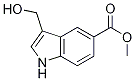 1H-indole-5-carboxylic acid, 3-(hydroxymethyl)-, methyl ester Structure,947412-98-8Structure