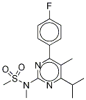 N-[4-(4-fluorophenyl)-5-methyl-6-(1-methylethyl)-2-pyrimidinyl]-n-methylmethanesulfonamide Structure,953776-62-0Structure