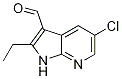 1H-pyrrolo[2,3-b]pyridine-3-carboxaldehyde, 5-chloro-2-ethyl- Structure,954112-64-2Structure