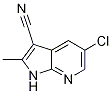 1H-pyrrolo[2,3-b]pyridine-3-carbonitrile, 5-chloro-2-methyl- Structure,954112-83-5Structure