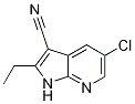 1H-pyrrolo[2,3-b]pyridine-3-carbonitrile, 5-chloro-2-ethyl- Structure,954112-85-7Structure