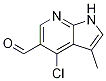 1H-pyrrolo[2,3-b]pyridine-5-carboxaldehyde, 4-chloro-3-methyl Structure,958230-30-3Structure