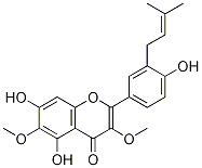 5,7,4’-Trihydroxy-3,6-dimethoxy-3’-prenylflavone Structure,959421-20-6Structure