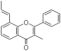 (E)-3-methyl-2-phenyl-8-(prop-1-enyl)-4h-chromen-4-one Structure,97070-55-8Structure