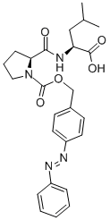 1-[({4-[(E)-phenyldiazenyl]benzyl}oxy)carbonyl]prolylleucine Structure,98640-71-2Structure