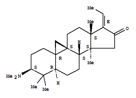 (3Beta,5alpha,17e)-3-(dimethylamino)-4,4,14-trimethyl-9,19-cyclopregn-17(20)-en-16-one Structure,10088-21-8Structure