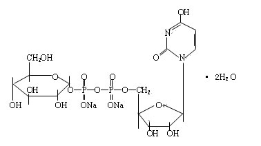 UDP-葡萄糖脫氫酶二鈉鹽結構式_117756-22-6結構式