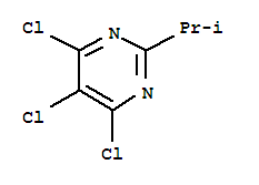 Pyrimidine,4,5,6-trichloro-2-(1-methylethyl)- Structure,1199-53-7Structure