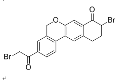 9-Bromo-3-(2-bromoacetyl)-10,11-dihydro-5h-benzo[d]naphtho[2,3-b]pyran-8(9h)-one Structure,1438383-89-1Structure