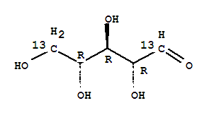 D-ribose-1,5-13c2 Structure,213825-56-0Structure