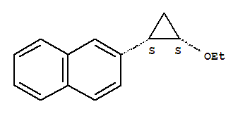 Naphthalene,2-[(1r,2r)-2-ethoxycyclopropyl ]-,rel - (9ci) Structure,215882-24-9Structure