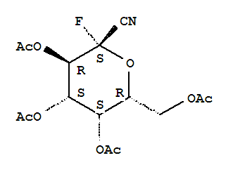 (2S,3r,4s,5s)-6-(acetoxymethyl)-2-cyano-2-fluorotetrahydro-2h-pyran-3,4,5-triyl triacetate Structure,215942-62-4Structure