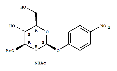 4-Nitrophenyl 2-acetamido-3-o-acetyl-2-deoxy-β-d-glucopyranoside Structure,23262-57-9Structure