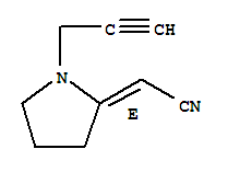 (2E)-[1-(2-propynyl)-2-pyrrolidinylidene]-acetonitrile Structure,283166-93-8Structure