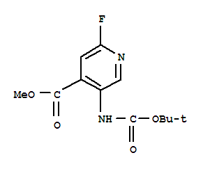 Methyl 5-(tert-butoxycarbonylamino)-2-fluoroisonicotinate Structure,305371-15-7Structure