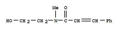 2-Propenamide,n-(2-hydroxyethyl)-n-methyl-3-phenyl- Structure,30687-16-2Structure