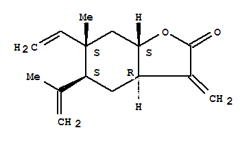 (3Ar,7aβ)-3aα,4,5,6,7,7a-hexahydro-6-methyl -3-methylene-5b-(1-methylvinyl )-6a-vinylbenzofuran-2(3h)-one Structure,31002-16-1Structure