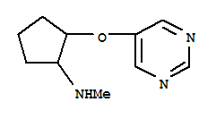 Cyclopentanamine,n-methyl -2-(5-pyrimidinyloxy)- (9ci) Structure,310880-94-5Structure