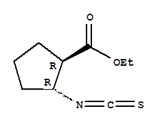 Cyclopentanecarboxylic acid,2-isothiocyanato-,ethyl ester,(1r,2r)-rel - (9ci) Structure,311341-95-4Structure