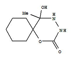 1-Oxa-3,4-diazaspiro[5.5]undecan-2-one,5-hydroxy-5-methyl -(9ci) Structure,312275-39-1Structure