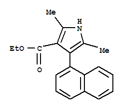 1H-pyrrole-3-carboxylicacid,2,5-dimethyl -4-(1-naphthalenyl )-,ethylester(9ci) Structure,312280-13-0Structure