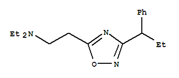 (+)-5-[2-(Diethylamino)ethyl ]-3-(a-ethylbenzyl )-1,2,4-oxadiazole Structure,31363-09-4Structure