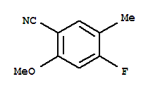 Benzonitrile,4-fluoro-2-methoxy-5-methyl - (9ci) Structure,314298-16-3Structure