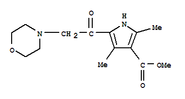 1H-pyrrole-3-carboxylicacid,2,4-dimethyl -5-(4-morpholinylacetyl )-,methylester(9ci) Structure,315708-28-2Structure