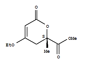 Methyl (2s)-4-ethoxy-2-methyl-6-oxo-3,6-dihydro-2h-pyran-2-carboxylate Structure,320603-99-4Structure