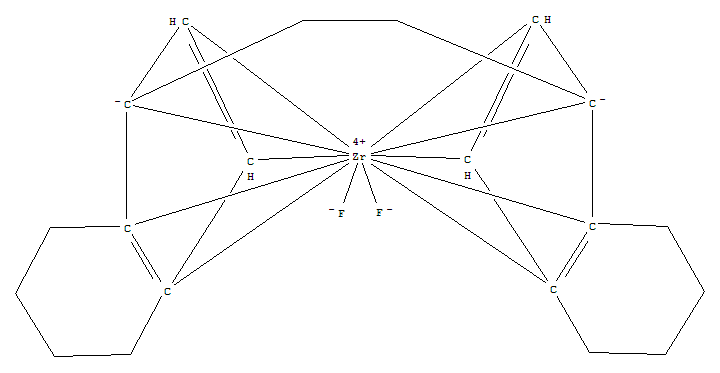 [1,2-Ethanediylbis[(1,2,3,3a,7a-h)-4,5,6,7-tetrahydro-1h-inden-1-ylidene]]difluoro-zirconium Structure,321736-33-8Structure