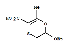 6-Ethoxy-2-methyl-5,6-dihydro-1,4-oxathiine-3-carboxylic acid Structure,321904-60-3Structure