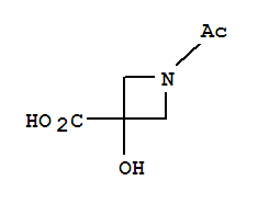 1-Acetyl-3-hydroxy-3-azetidinecarboxylic acid Structure,331000-19-2Structure