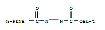 2-Methyl-2-propanyl (e)-(propylcarbamoyl)diazenecarboxylate Structure,332938-07-5Structure