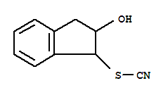 2-Hydroxy-2,3-dihydro-1h-inden-1-yl thiocyanate Structure,379668-80-1Structure