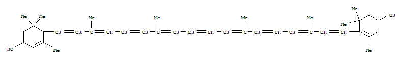 4-[(1E,3e,5e,7e,9e,11e,13e,15e,17e)-18-(4-hydroxy-2,6,6-trimethyl-1-cyclohexenyl)-3,7,12,16-tetramethyloctadeca-1,3,5,7,9,11,13,15,17-nonaenyl]-3,5,5-trimethylcyclohex-2-en-1-ol Structure,38327-39-8Structure