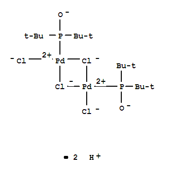 Dihydrogen di-mu-chlorodichlorobis(di-tert-butylphosphinito-kp)dipalladate(2-) Structure,386706-32-7Structure