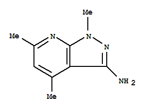 1,4,6-Trimethyl-1h-pyrazolo[3,4-b]pyridin-3-amine Structure,42951-66-6Structure