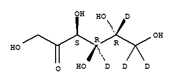 D-fructose-4,5,6,6-c-d4 Structure,478518-49-9Structure