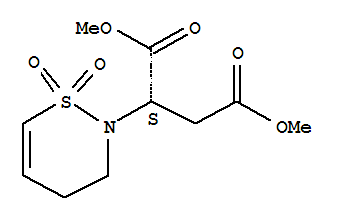 (2S)-2-(3,4-dihydro-1,1-dioxido-2h-1,2-thiazin-2-yl)-butanedioic acid 1,4-dimethyl ester Structure,515130-21-9Structure